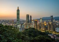 Taipei, el horizonte de la ciudad de Taiwán