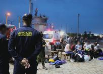 Migrantes rescatados de alta mar en San Andrés.