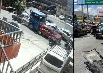 Choque múltiple en Medellín