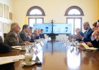 Carlos Ramón González estuvo entre los presentes en la reunión de la Cancillería para hablar del tema venezolano.