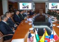 Al encuentro asisten delegados de la Policía de Colombia y de la de Panamá, así como el ministro de Seguridad Pública del país vecino, y agencias federales de Estados Unidos.