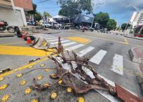 Los cierres de vías se reportan en todos los sectores del área metropolitana de Barranquilla.