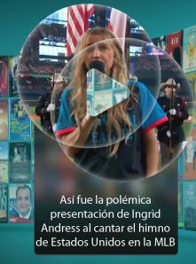 Así fue la polémica presentación de Ingrid Andress al cantar el himno de Estados Unidos en la MLB