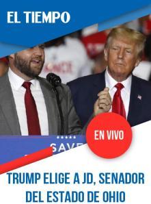 Donald Trump elige a JD Vance, senador del Estado de Ohio, como su candidato a vicepresidente