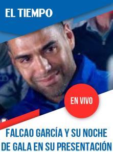 Falcao García y su noche de gala en su presentación oficial en Millonarios, siga el minuto a minuto