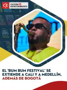 El 'Bum Bum Festival' se extiende a Cali y a Medellín, además de Bogotá