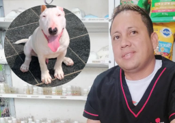 Edinson Cuadrado, fue el veterinario atacado por el perro.