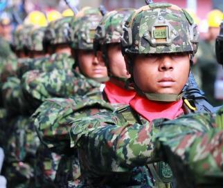 Soldados del Ejército Nacional.