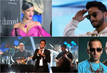 Rihanna, Maluma, Marc Anthony y Wisin y Yandel