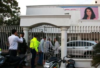 Sede de la campaña de Aída Merlano en Barranquilla.