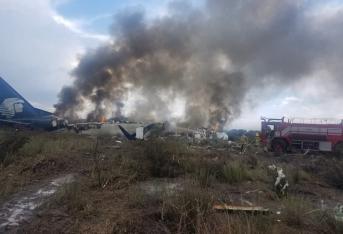 El accidente ocurrió en el aeropuerto internacional Guadalupe Victoria, a unos 950 kilómetros al norte de Ciudad de México.