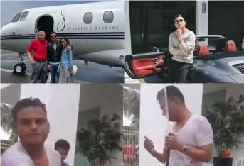 Recientemente, el artista colombiano Silvestre Dangond publicó en su cuenta de Instagram una foto en la cual posa junto a su familia y, tras ellos, está su avión privado. El costado de la aeronave reza ‘Silvestre Dangond’ en letras azules. Conozca otros ‘gusticos’ que se ha dado el cantante a lo largo de su aclamada trayectoria.