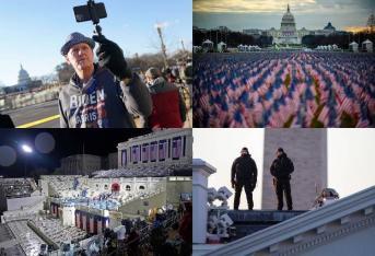 Al mediodía de este miércoles 20 de enero, el demócrata Joe Biden será investido como el presidente número 46 de Estados Unidos. Aquí le mostramos las imágenes de la ceremonia que se llevará a cabo en la explanada del Mall de Washington, rodeada por un despliegue de fuerzas de seguridad sin precedentes.