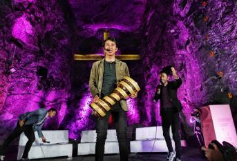 Homenaje a Egan Bernal en la catedral de Zipaquirá.