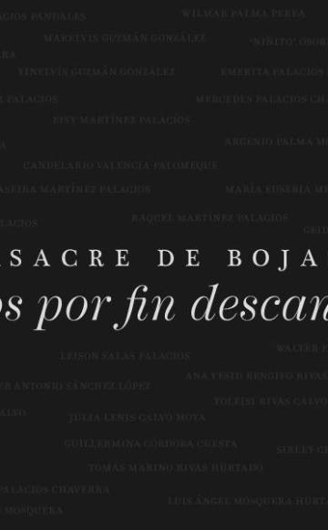 Identifican plenamente cuerpos de personas que fueron asesinadas en la masacre de Bojayá en el 2002.