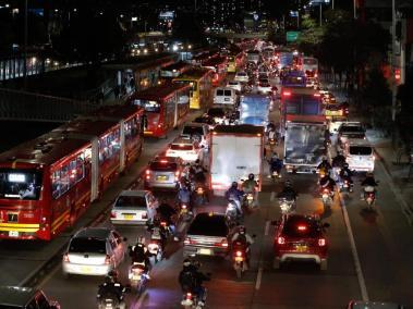 Impresionantes embotellamientos en el retorno a Bogotá.