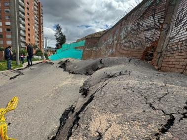 Hundimiento en Chapinero.