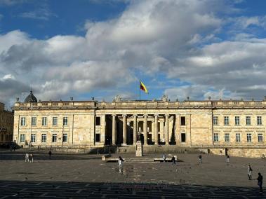 Fachada del Congreso de la República.