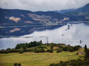 Panorama del embalse de Muña, ubicado en Sibaté.