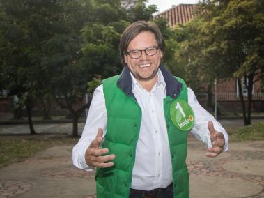 Diego Cancino, cabeza de lista de la Alianza Verde.