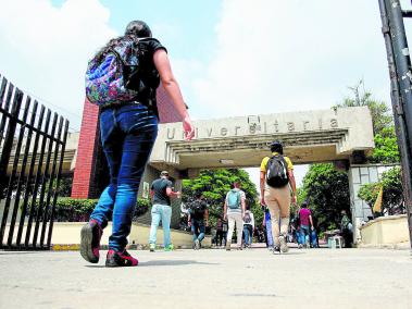 Las manifestaciones se presentaron en la tarde de este jueves en sede norte de la Universidad del Atlántico.