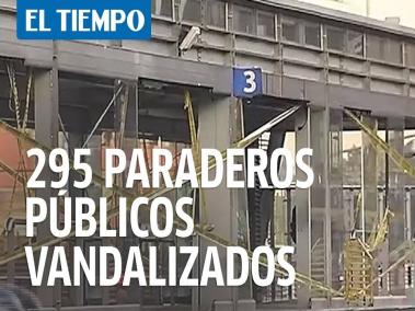 295 paraderos públicos han sido vandalizados tras cinco días de protestas