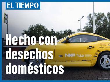 Los estudiantes de la Universidad Tecnológica de Eindhoven crearon un prototipo de automóvil a base de residuos domésticos.