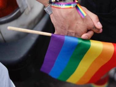 Marcha de orgullo en 2019 en Bogotá.