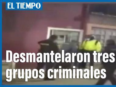 Autoridades desarticularon tres bandas delincuentes