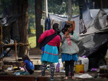 400 personas continúan asentadas en el parque Nacional aunque el Distrito habilitó un albergue en el parque La Florida.