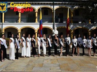 Ellas son las participantes del concurso.