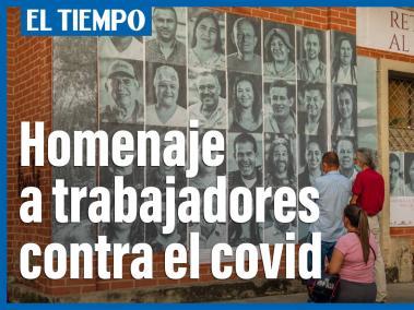 Mural en Quimbaya, Quindío para resaltar 'la primera línea del Covid'| El Tiempo.