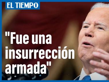 El presidente estadounidense Joe Biden acusó el jueves a su predecesor, Donald Trump, de haber creado una "red de mentiras" en detrimento del interés nacional, en un discurso con motivo del primer aniversario del ataque del 6 de enero al Capitolio.