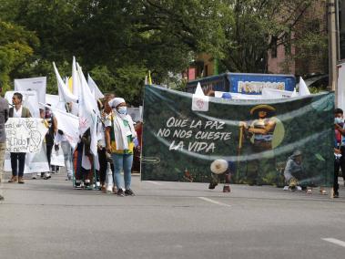 'Que la paz no nos cueste la vida' ha sido una de las principales consignas de los ex-Farc, que registran más de 300 muertes entre sus miembros.