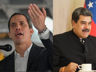 Nicolás Maduro y Juan Guaidó