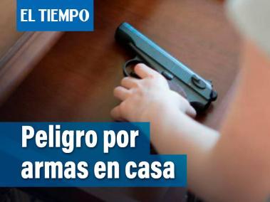 El peligro de tener armas en la casa