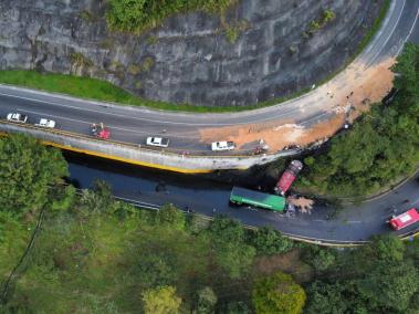 Así se ve La Línea tras el accidente.