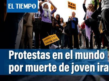 Manifestaciones en Europa y en América por la muerte de Mahsa Amini