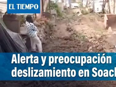 En alerta máxima están los habitantes de este sector debido a la inestabilidad del terreno generado por las fuertes lluvias de las últimas semanas.