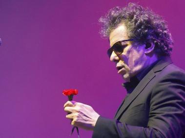 Andrés Calamaro, durante su concierto en Bogotá.