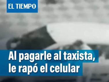 Al pagarle por transferencia a un taxista, este le rapó el celular y huyó