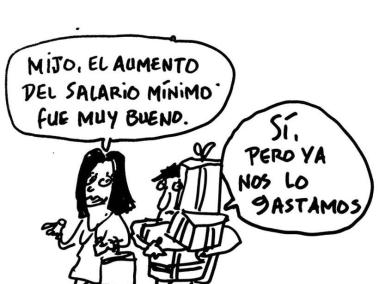 Haciendo cuentas - Caricatura de Jota