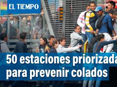 El sistema tiene priorizadas 50 estaciones en donde se ha reforzado la vigilancia no solo para evitar los colados, sino para combatir la delincuencia.