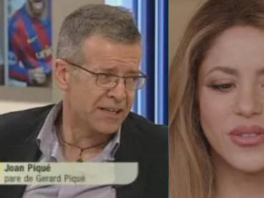 El padre de Piqué (izq) y Shakira.