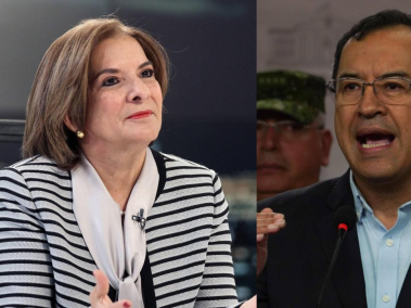 Margarita Cabello, procuradora general, y Alfonso Prada, ministro del Interior.
