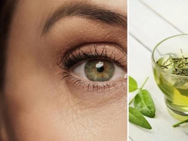 El té verde sirve para eliminar las ojeras.