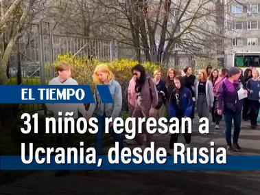 Un grupo de 31 niños regresó a Ucrania tras haber sido llevado de manera ilegal a Rusia desde territorios ucranianos ocupados por el ejército ruso, indicó el sábado una organización caritativa.