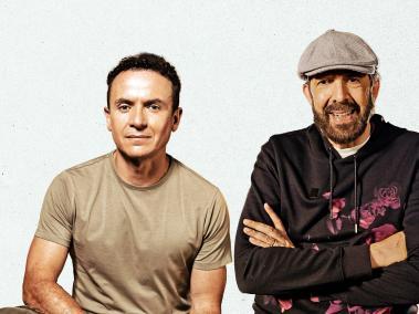 Fonseca y Juan Luis Guerra, cantantes latinoamericanos.