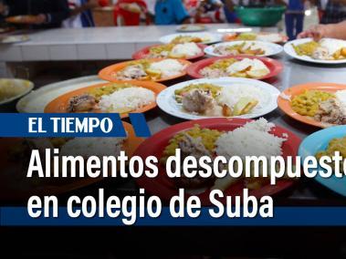 Denuncian alimentos en malas condiciones en colegio de Suba