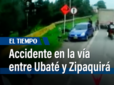 Accidente en la vía entre Ubaté y Zipaquirá